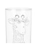 Mr. & Mrs. Panda Glas Giraffe Blumenkranz ohne Spruch in Transparent