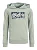 JACK & JONES Junior Kapuzenpullover in Iceberg Green