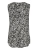 Kaffe Ärmellose Bluse KAamber Regular fit in Black / Chalk Flower