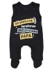 TupTam Baby Strampler Set mit Spruch in schwarz/weiß