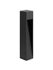 Beliani Pollerleuchte SABINO in Schwarz - (W) 8 x (H) 50 x (L) 8 cm