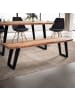 KADIMA DESIGN Esszimmerbank 160x40x45,5 cm Massivholz / Metall mit