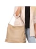 Toscanto Toscanto Schultertasche Leder taupe, beige ca. 40cm