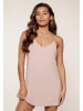 Linga Dore mit V-Rücke Kleid in Blush