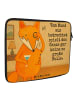 Mr. & Mrs. Panda Laptop Tasche Fuchs Lord Design mit Spruch in Weiß