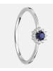Diamant L'éternel Ring aus 375 Weißgold mit Diamant mit Saphir