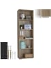tectake Standregal mit 5 Fächern, MDF, 60 x 30 x 190 cm