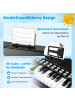 COSTWAY 25-Tasten Keyboard mit Hocker ab 3 Jahren in Schwarz