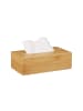 relaxdays Kosmetiktücherbox in Natur - (B)27,5 x (H)8,5 x (T)15,5 cm