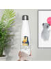 Mr. & Mrs. Panda Thermos Pinguin Frühling Pommes mit Spruch in Weiß