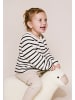 Stellou & friends Gestreifte Strickjacke in weiß
