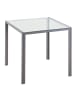 HOMCOM Esstisch in Grau 75L x 75B x 75H cm
