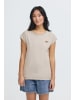 Oxmo Rundhalsshirt OXSille in Beige