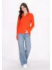 myMo Damen Fleecepullover in Orange