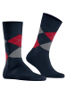 Burlington Socken 3er Pack in Dunkelblau/Rot/Grau