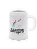 Mr. & Mrs. Panda Bierkrug Einhorn Pupsen mit Spruch in Weiß