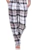 NORMANN Flanell Pyjama Hose karierte Schlafanzug Hose lang - 76570 in marine