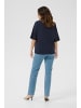 Kaffe T-Shirt kurzarm KAharries Oversize fit in Midnight M. W Chalk embroidery