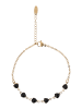 myMo ROCKS Women Chain Bracelet in Gold Black