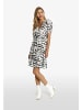 faina Damen Kleid in Weiss Schwarz