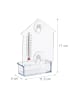 relaxdays 2 x Fenster-Vogelfutterhaus in Transparent