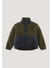 Hessnatur Hessnatur Wollfleecejacke Regular mit Patch aus reiner Schurwolle in vintage oliv