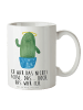 Mr. & Mrs. Panda Tasse Kaktus Heilig mit Spruch in Weiß
