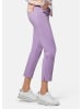 GOLDNER Kurzgröße:  Stretchhose LOUISA mit Taschen in lila