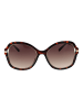 Guess Frauen Sonnenbrillen Schmetterling Braun