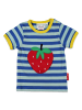 Toby Tiger T-Shirt mit Erdbeer Applikation in blau