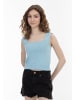 myMo Damen Strick Top in Hellblau