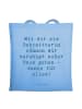 Mr. & Mrs. Panda Stofftasche Spruch Babysitter Dank mit Spruch in Sky Blue