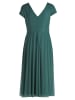 Vera Mont Cocktailkleid im Glitzer-Look in Green/Grey