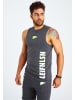 Leif Nelson Herren Gym-Stringer Herren Gym-Stringer LN-8283 in anthrazit-gelb