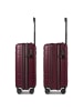 Redolz Essentials 11 4 Rollen Kabinentrolley 55 cm mit Dehnfalte burgundy