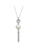 EYE CANDY Collier "PERLE" in Silber aus Sterling-Silber