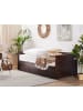 Beliani Tagesbett CAHORS in Braun - (W) 186 x (H) 72 x (L) 209 cm