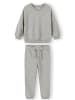 Minoti 2-tlg Langarmshirt & Hose NOSFLEECE102 in graumeliert