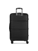 D&N Travel Line 4300-Plus 4 Rollen Trolley L 76 cm mit Dehnfalte in black