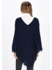 DreiMaster Women Poncho in navy