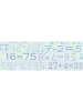 Buntpapierfabrik Ludwig Bähr Transparentpapier 115g/qm A4 Packung mit 25 Blatt Zahlen hellblau