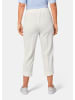 GOLDNER Trageangenehme 7/8-Rippenhose in cremeweiß