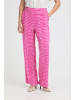 ICHI Casual IHAYA Regular fit in PINK/WHITE GRAPHIC SCALLOP