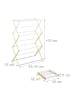 relaxdays Wäscheständer in Natur/ Weiß - (B)74 x (H)107 x (T)37 cm