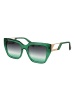 Ana Hickmann Frauen Sonnenbrille Quadratisch Grün