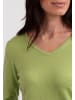CASH-MERE.CH Recycelter V-Ausschnitt Pullover in Grün