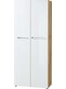 KADIMA DESIGN Aktenschrank Glasfront Büroschrank Modern in Chalet-Eiche-Nb.-Weiß