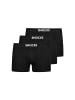 SNOCKS Premium Boxershorts mit Logo 3 Stück in Schwarz