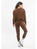 Tom Barron Freizeitanzug WOMEN OVERSIZE FIT SWEATSHIRT AND PANTS SETS in BROWN