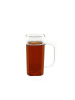 Almina 2er Gläser-Set Square Glas Henkel 400 ml aus Borosilikatglas in Transparent
